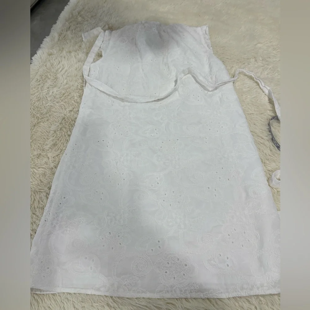 Nanette Lepore White A-Line Eyelet Skirt